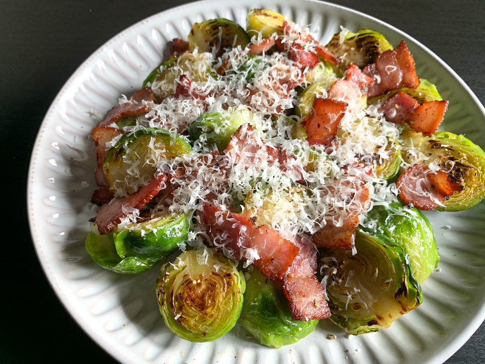 Pan-fried Brussels Sprouts & Bacon – Hiroko's Recipes