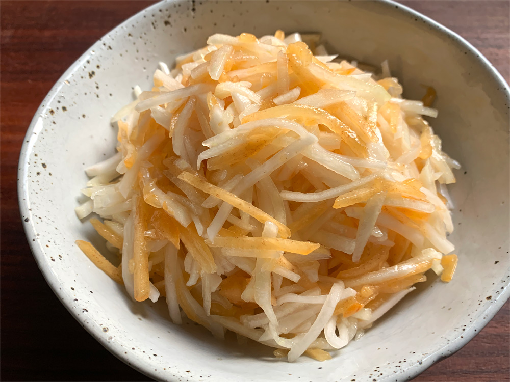 Turnip, Persimmon & Pear Salad – Hiroko's Recipes