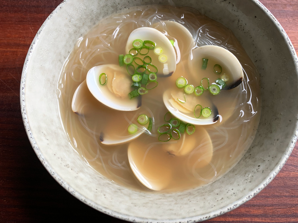 Clam & Harusame Soup – Hiroko's Recipes