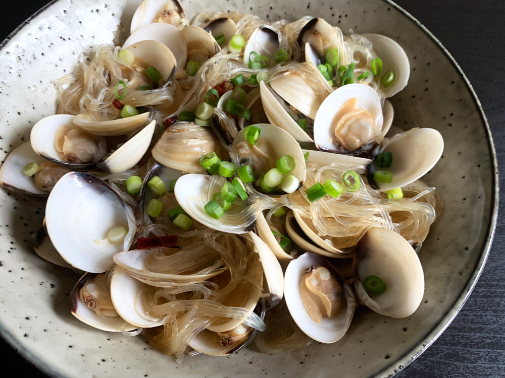 Clams & Harusame Noodles – Hiroko's Recipes