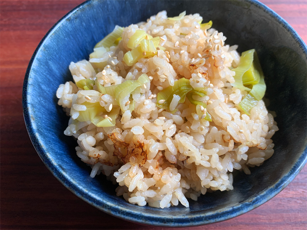 Leek Takikomigohan – Hiroko's Recipes