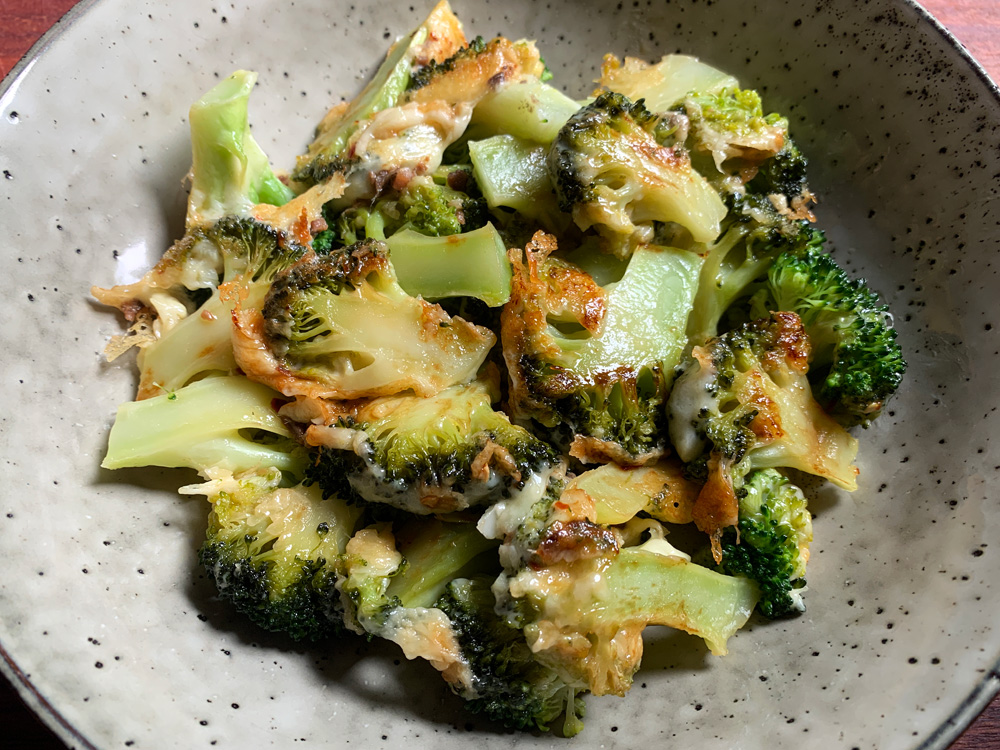 Pan-fried Broccoli & Cheese with Anchovy – Hiroko's Recipes