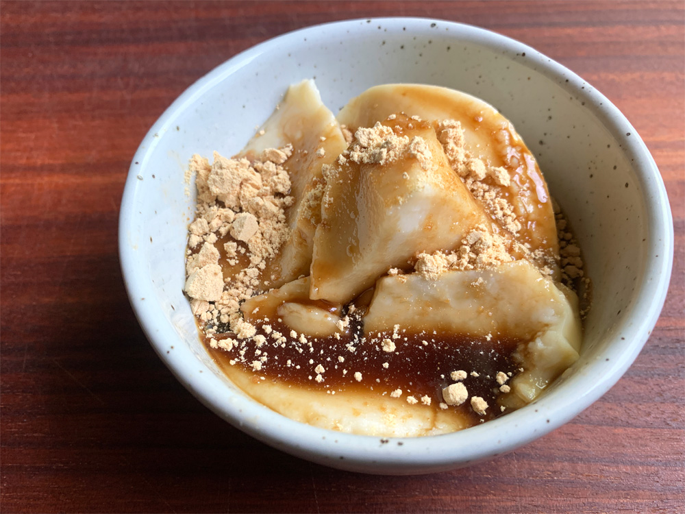 Corn Starch Soy Milk Jelly with Muscovado Syrup – Hiroko's Recipes