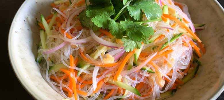Harusame Salad with Dried Shrimps – Hiroko's Recipes