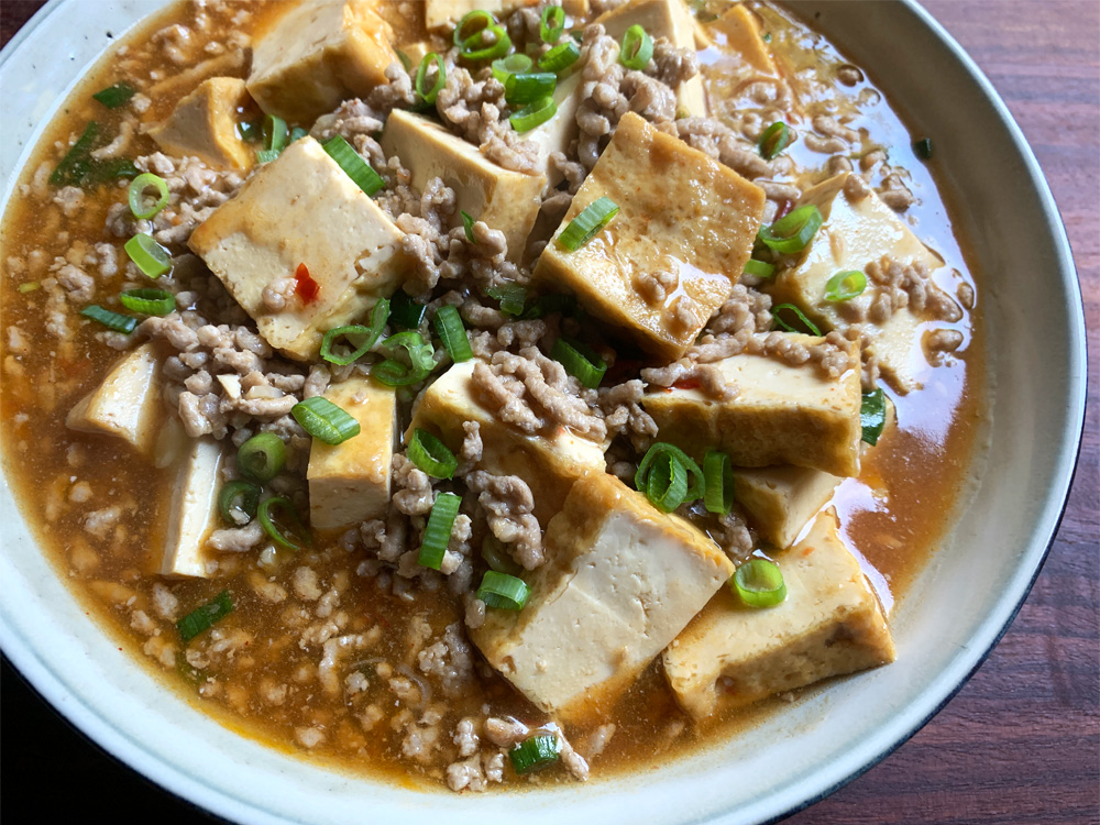 Simmered Fried Tofu & Pork Mince – Hiroko's Recipes