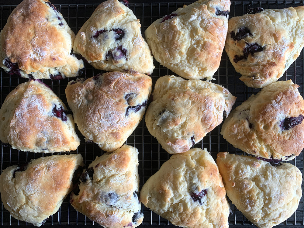 Cream Cheese & Blueberry Scones – Hiroko's Recipes