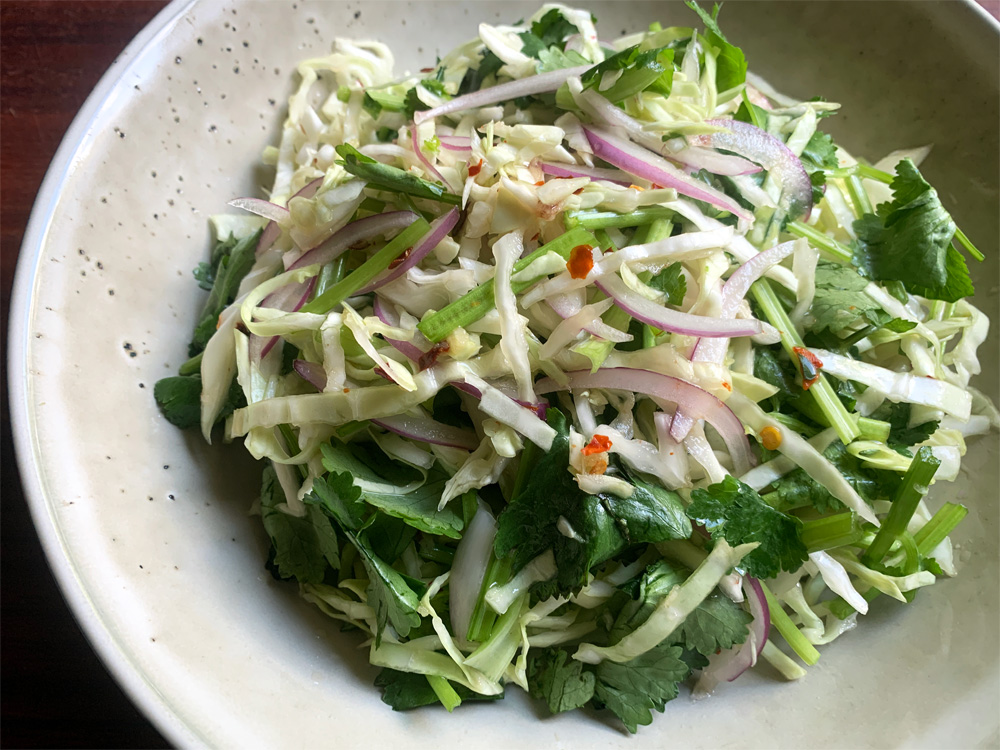 Cabbage & Coriander Salad – Hiroko's Recipes