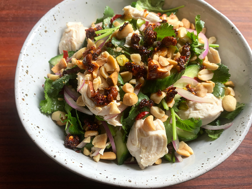 Chicken, Cucumber & Coriander Salad – Hiroko's Recipes
