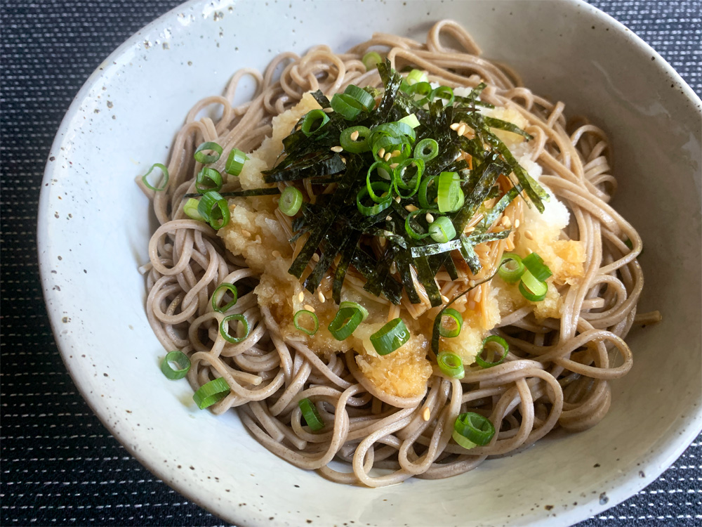 Cold Soba Noodles with Grated Daikon & ‘Nametake’ Enoki – Hiroko's Recipes