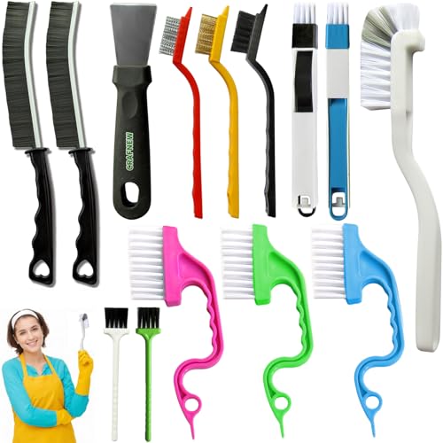 CRAFNEW Small Crevice Cleaning Brush Set