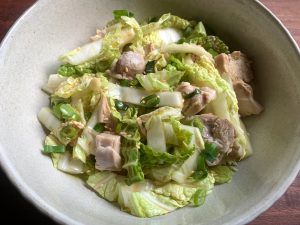 Wombok & Chicken Salad with Sesame Dressing – Hiroko's Recipes