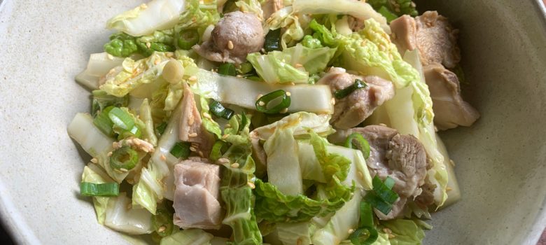 Wombok & Chicken Salad with Sesame Dressing – Hiroko's Recipes