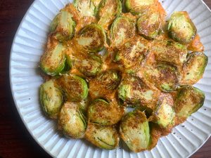 Pan-fried Brussel Sprouts & Cheese – Hiroko's Recipes