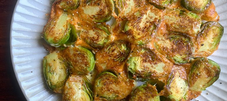 Pan-fried Brussel Sprouts & Cheese – Hiroko's Recipes