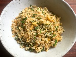 Garlic Chives & Egg Fried Rice – Hiroko's Recipes