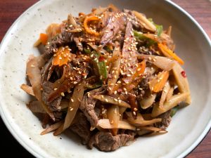 ‘Kimpira’ Gobō & Beef – Hiroko's Recipes