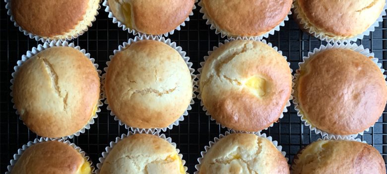 Custard Stuffed Muffins – Hiroko's Recipes