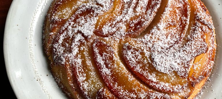 Frying Pan Apple Upside-down Cake – Hiroko's Recipes