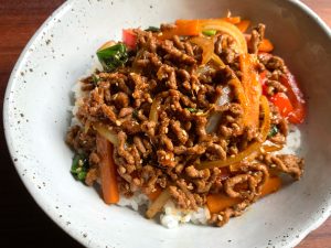 Korean Inspired Beef Mince Rice Bowl – Hiroko's Recipes