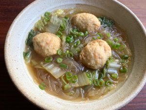 Wombok, Tofu Ball & Harusame Soup – Hiroko's Recipes