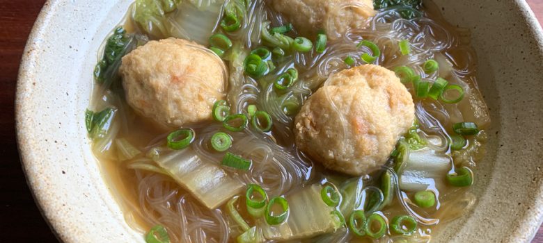 Wombok, Tofu Ball & Harusame Soup – Hiroko's Recipes